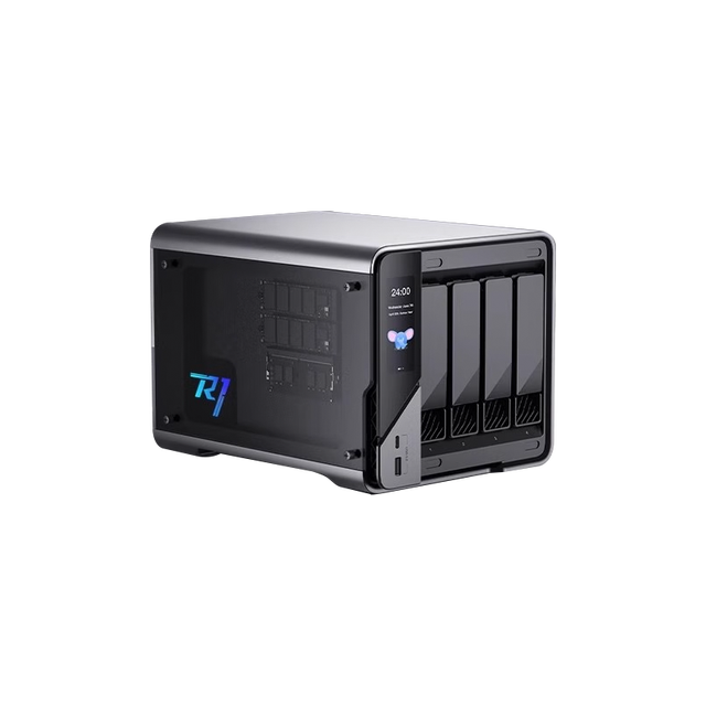 Private Cloud Smart Storage R1 | 4-Bay NAS Server, 8GB RAM, File Sharing & Data Backup