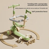 Tricycle pour enfants de 1 à 12 ans ; Roues de 12 pouces ; Design unisexe ; Trois-en-un (peut être utilisé comme poussette, siège ou planche à roulettes) ; Roulement fluide