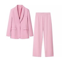 Ensemble veste et pantalon de style européen et américain pour femmes, nouvelle collection, mode classique, polyvalent, col chemise