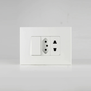 Enchufe de Pared Tipo N 16A para Brasil, Sudamérica, de Tamaño Pequeño, con Certificación CE, Clasificación IP21 - Product Image 1