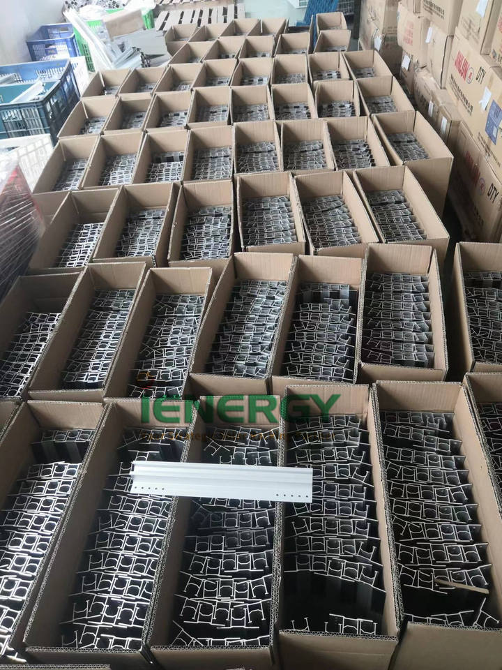 Trapezoidal Metal Roof Sheet Solar Mounting Structure Rail Aluminum ...