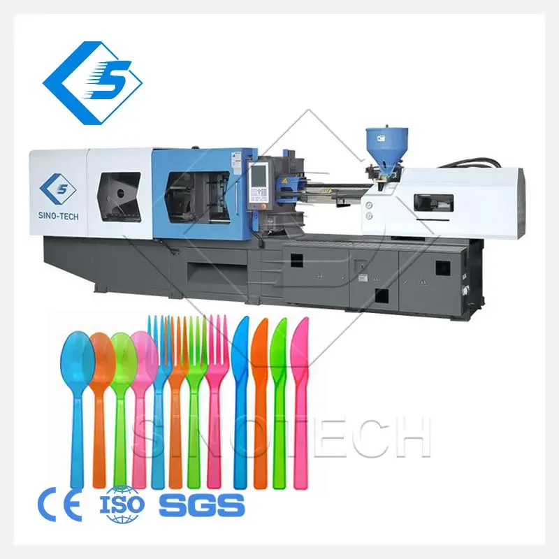 High Quality Promotional Full Automatic Plastic Disposable Plates Injection Moulding Making Machine for Cup Fork Spoon Tableware