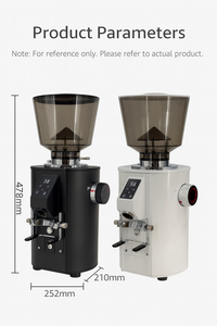 業務用高精度ステンレス製 64mmフラット刃 電動コーヒーグラインダー タイマー式計量 ヘビーデューティー 高水準 - Product Image 5