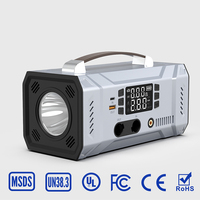 Démarreur de Voiture Portable OEM 16000mAh 12-en-1 12V, Batterie Externe 1600A, Compresseur d'Air Haute Puissance pour Pneus, en Plastique