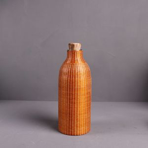 Bamboo Woven Thermos Handmade Insulated Kettle 600ml 400ml Reusable Hot Water Bottle Fashion Style - Product Image 3