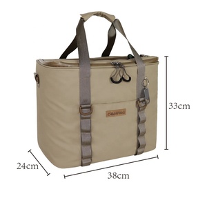Large Capacity Insulated Cooler Bag Printed Polyester for Outdoor Hiking Camping Picnics Unique Letter Design for Cold Drink - Product Image 3