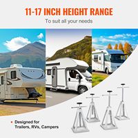 Crics de stabilisation pour camping-car VEVOR, lot de 4, crics de nivellement en aluminium pour caravane, vis simple, 6000 lb, réglables, 11/17