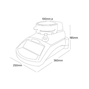 Veidt Weighing PM202 124g 1mg 0.001g Medidor de Humedad en Línea para Análisis de Carbón, Suelo y Papel PM202 PM202 124g 1mg - Product Image 2