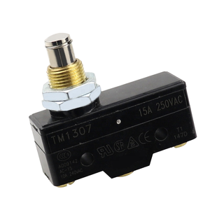 TM-1307 Interruptor de Límite Eléctrico de Alta Calidad, Botón Pulsador Metálico, 250VAC 15A, Circuito ASK, Aplicación Industrial, Serie TM, TM-1307 H - Product Image 3