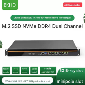 BKHD B760 6LAN 2.5G Network Appliance Intel 12th 13th 14th Gen Industrial <b>Computer</b> Firewall Server - Product Image 2