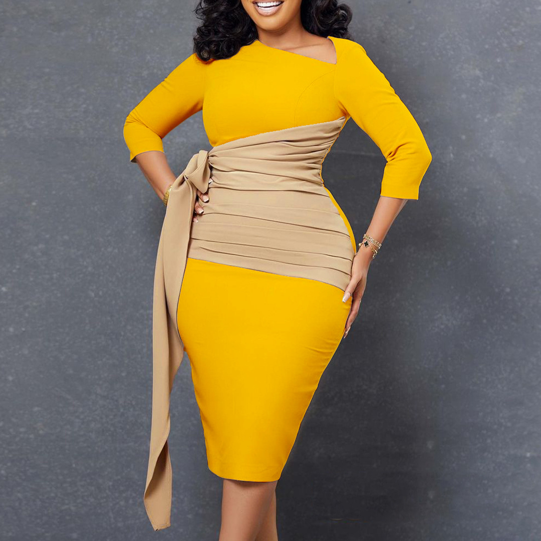 Fangxin 2022 Women Autumn Pencil Dress - Elegant Office