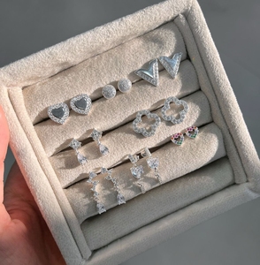 Aretes Acrilico De Mujer <b>Polymer</b> Clay Handmade Earrings Pendientes Para Piercing De Mujer Plata 925 Aretes De Plata Hombre - Product Image 1