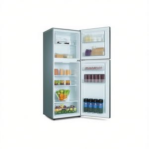 Refrigerador con Congelador Superior BCD-338W 338L, Descongelación Automática, Enfriamiento Directo, Eléctrico, Independiente, de Plástico - Product Image 1