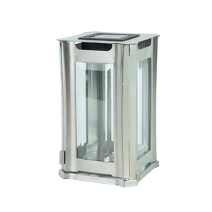 Lámpara Solar <span class=keywords><strong>para</strong></span> Tumba de Acero Inoxidable, Lámpara Solar Impermeable <span class=keywords><strong>para</strong></span> Exteriores con 4 Paneles de Vidrio, Luces <span class=keywords><strong>Solares</strong></span> <span class=keywords><strong>para</strong></span> <span class=keywords><strong>Cementerio</strong></span> - Product Image 2