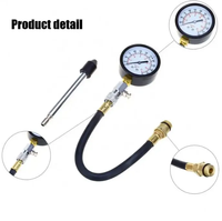 Testeur de compression, manomètre de pression, testeur de moteur, manomètre de pression pour moteur à essence, cylindre de voiture, moto