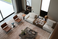 Ensemble de canapés modulaires en tissu, design moderne, avec combinaison libre, durable et personnalisable, pour hôtel, villa, appartement, salon