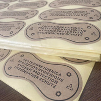 Protector Higiénico de Papel Kraft para Pruebas de Lencería y Trajes de Baño con Adhesivo Removible
