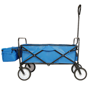 Carrito Plegable de 4 Ruedas con Bolsillos Laterales para Camping, Compras y Abarrotes, Venta al Por Mayor - Product Image 2