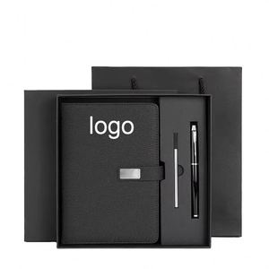 Custom Logo Office Promotional <b>Notebook</b> <b>Set</b> with Pen Refill 3 Item Corporate Gift for Graduation or Christmas - Product Image 1