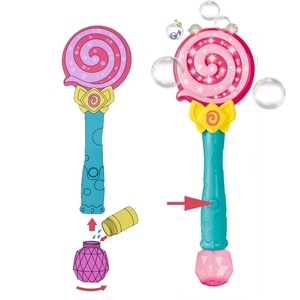 Bâton à bulles lumineux pour enfants, sucette lumineuse, machine à bulles électrique en plastique, jouet musical, bâtonnets à bulles LED - Product Image 5
