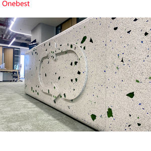 2026 Belle conception Table <span class=keywords><strong>de</strong></span> réception en pierre <span class=keywords><strong>de</strong></span> terrazzo <span class=keywords><strong>de</strong></span> quartz Export USA Mobilier <span class=keywords><strong>de</strong></span> bureau - Product Image 5