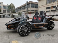 Caiteng 350cc Essence 2 places Mini Jeep Kart Dune Buggy Moto à trois roues Transmission automatique Métal+Plastique Haute vitesse
