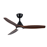 Ventilateur de plafond LED 44 pouces, moteur DC en cuivre, faible bruit, télécommande WiFi, lumière à intensité variable, utilisation intérieure/extérieure