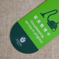 Étiquettes de suspension de porte de chambre d'hôtel en plastique PVC découpé à l'emporte avec impression offset Type de produit carte magnétique