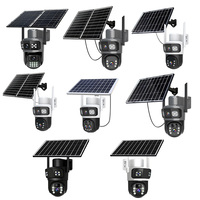 Caméra CCTV extérieure solaire haute définition à détection de mouvement PTZ, meilleure caméra CCTV solaire 4G Wifi intelligente avec vision nocturne