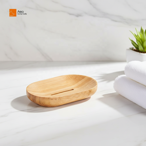 ALEO Bandeja Rectangular Sostenible Antimoho Ecológica Duradera <span class=keywords><strong>de</strong></span> Madera <span class=keywords><strong>de</strong></span> Acacia Moderna Antideslizante Impermeable para Jabón Sin Electricidad - Product Image 1