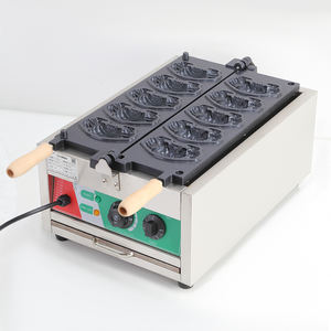 Nouvelle machine à Taiyaki numérique commerciale Delbosen, 10 moules, double plaque, électrique, haute productivité, en acier inoxydable 304, pour gâteaux et desserts - Product Image 3