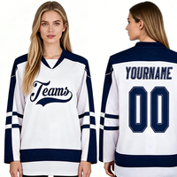 Camisetas de Hockey Personalizadas con Corte de Portero, Cuello en V, Camisetas de Moda para Mujer, Camiseta de Hockey Ajustada