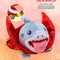 Nouveauté 2026 Hot Toys Jeff Land Shark Cosbi Porte-clés en peluche Collection Boîte mystère Figurines de dessins animés et films Produits dérivés d'animation
