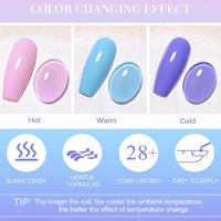 Poudre thermochromique pour la décoration des ongles, nouveau style, poudre sensible à la température, changement de couleur