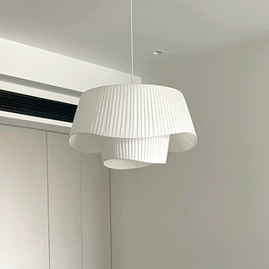 <span class=keywords><strong>Luminaire</strong></span> suspendu en tissu à double niveau de style vintage français pour salon, chambre à coucher, lustres, lampes suspendues - Product Image 4