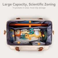 Sac de voyage multifonctionnel avec logo personnalisé, sangle de sac à dos amovible, tissu imperméable, plusieurs poches, OEM ODM