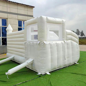 Château <span class=keywords><strong>gonflable</strong></span> blanc pour location <span class=keywords><strong>de</strong></span> fête <span class=keywords><strong>de</strong></span> mariage avec toboggan rotatif et piscine à balles, maison <span class=keywords><strong>de</strong></span> rebond <span class=keywords><strong>gonflable</strong></span> - Product Image 5