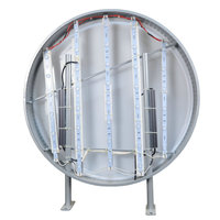 Enseigne lumineuse LED pour entreprise, boîte à lumière ronde illuminée, grand logo d'entreprise en acrylique, panneau publicitaire extérieur étanche