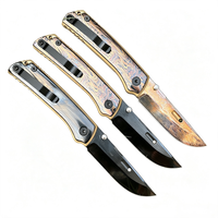 VG10 Titanium Vouwmes met DLC-coating, lasertextuur, geanodiseerd handvat, EDC, outdoor survival, fruitmes, utilitymes