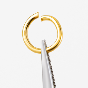 Anneaux ouverts <span class=keywords><strong>en</strong></span> acier inoxydable plaqué <span class=keywords><strong>or</strong></span> et argenté, tailles assorties, connecteurs inaltérables pour bijoux de chaîne DIY - Product Image 2