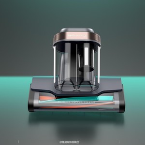 Handheld <b>Vacuum</b> Cleaner 15KPa Suction HEPA Filter UV Mite Removal <b>Portable</b> 0.5L Dust Bin Gray - Product Image 2