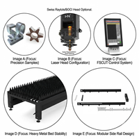 Découpeuse laser à fibre CNC Raycus HN-6023SN3 à structure fermée avec fonction de découpe de rainures, prenant en charge la découpe de rainures de 45 pouces