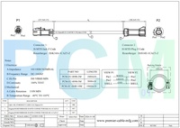 Câble d'extension Ethernet automobile étanche H-MTD mâle-femelle Rosenberger E6K14A-1CAZ5-Z E6S14E-1CAZ5-Z pour capteur de vision