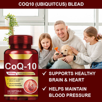 Coenzyme Q10 à haute absorption OEM, améliore la santé cardiaque, puissant antioxydant, production d'énergie, adulte 240