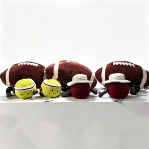 Pelota de tenis de peluche amarilla personalizada con brazos, juguete de peluche de fútbol americano marrón, juguete de peluche de fútbol americano marrón - Product Image 5