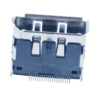 20Pin SMT 소켓 4 쉘 테일 DIP 암 디스플레이 포트 DP 커넥터
