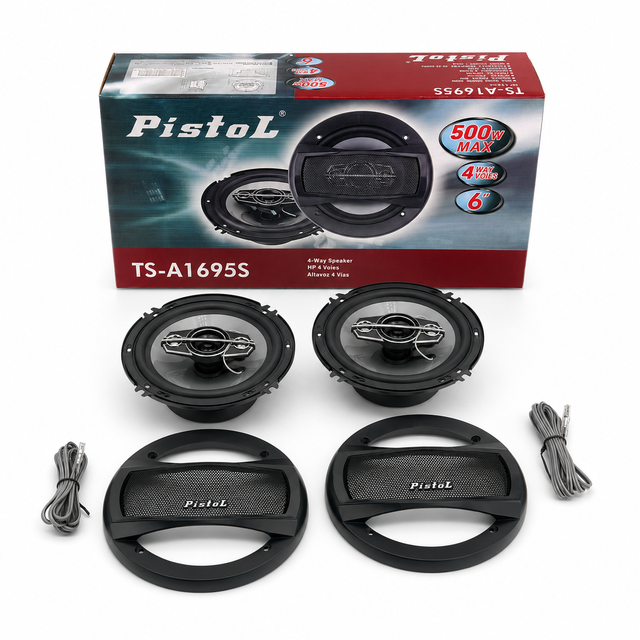 TS-A1695S 6 Inch 16cm 4-Way Coaxial Car Speaker 500W Max 30W RMS 4 Ohm Full Range Auto Audio Speaker with Grille for Wholesale