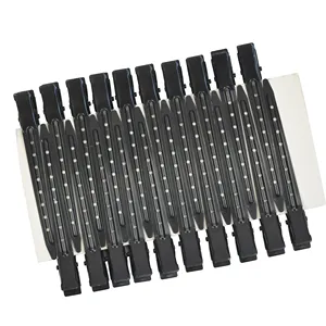 Lot de 20 pinces à cheveux en métal noir durables de 9 cm, type bec de canard, pour coiffure DIY et extensions capillaires - Product Image 6
