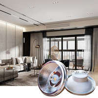 COB colonne de guidage de lumière LED AR111 AC 85-265V DC12V 12W 15W GU10 G53 base QR111 ES111 salon bijouterie éclairage projecteur
