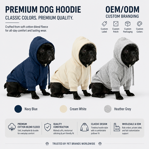 Sweat-shirt <span class=keywords><strong>pour</strong></span> <span class=keywords><strong>chien</strong></span> gris chiné personnalisé OEM, en coton vierge, polaire chaude, <span class=keywords><strong>pull</strong></span> <span class=keywords><strong>pour</strong></span> <span class=keywords><strong>chien</strong></span>, vente en gros, fabricant d'usine - Product Image 2